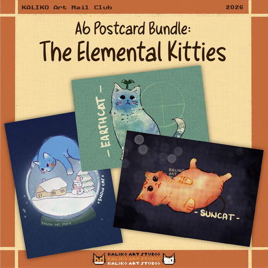 [MY] Postcard Bundle: The Elemental Kitties