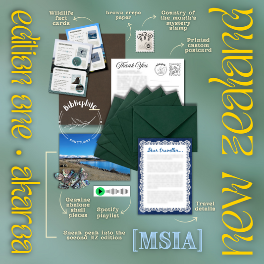 [MY] Edition 01: Akaroa • New Zealand Travel Snail Mail Package — for addresses in Malaysia