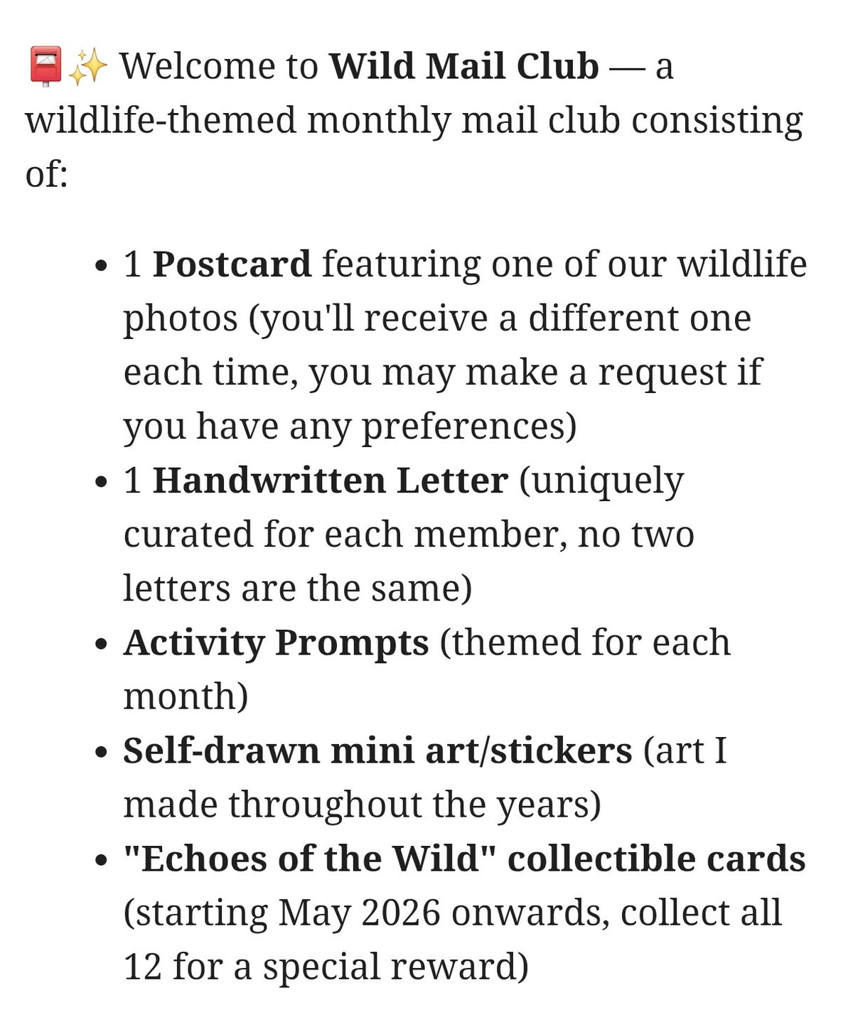 (INT) Wild Mail Club by TwoBehindTheLens